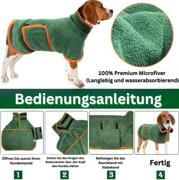 Premium Bademantel für Hunde