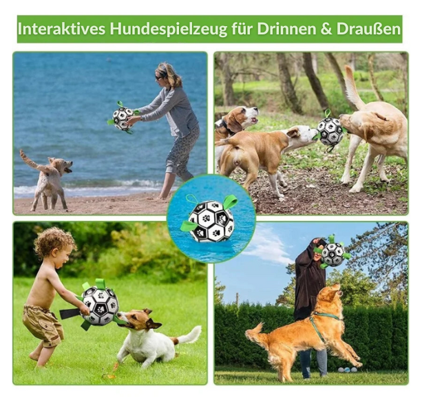 Wasserfester Hundefußball