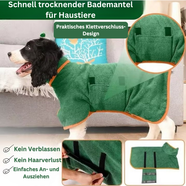 Premium Bademantel für Hunde