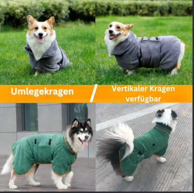 Premium Bademantel für Hunde