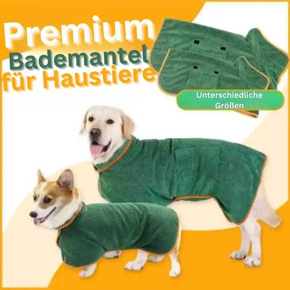 Premium Bademantel für Hunde